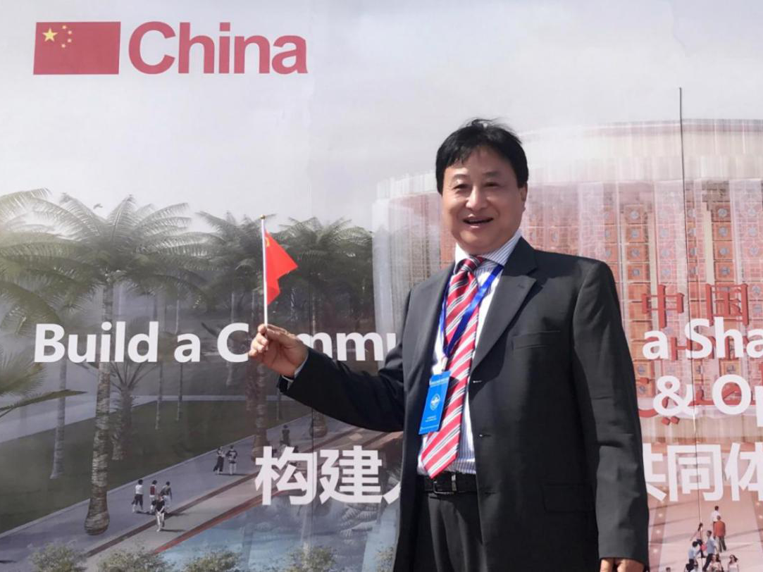AG庄闲董事长张经甫出席迪拜世博会中国馆开工仪式